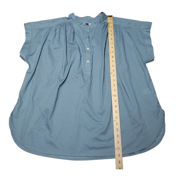 Universal Thread Periwinkle Blue Blouse XL Cap Sleeve Lightweight Cotton Top - Picture 8 of 9